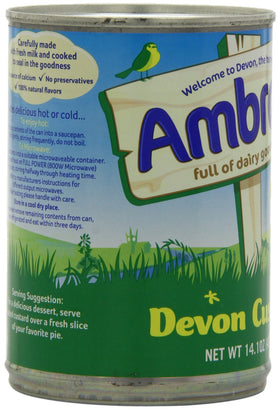Ambrosia Devon Custard gluten-free and vegetarian-friendly label visible.
