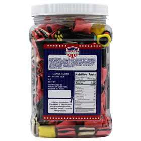 Ideal gift from American Best Food Licorice Allsorts jar for licorice lovers.