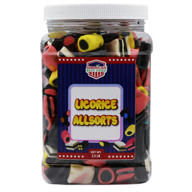 Vibrant American Best Food Licorice Allsorts assortment enhances party displays and invites sampling.