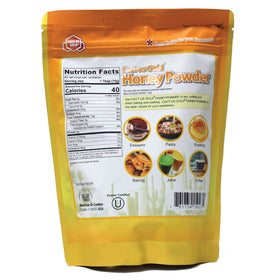 American Bio Center Cactus Gold Honey Powder jar closeup highlights natural cactus honey sweetness.