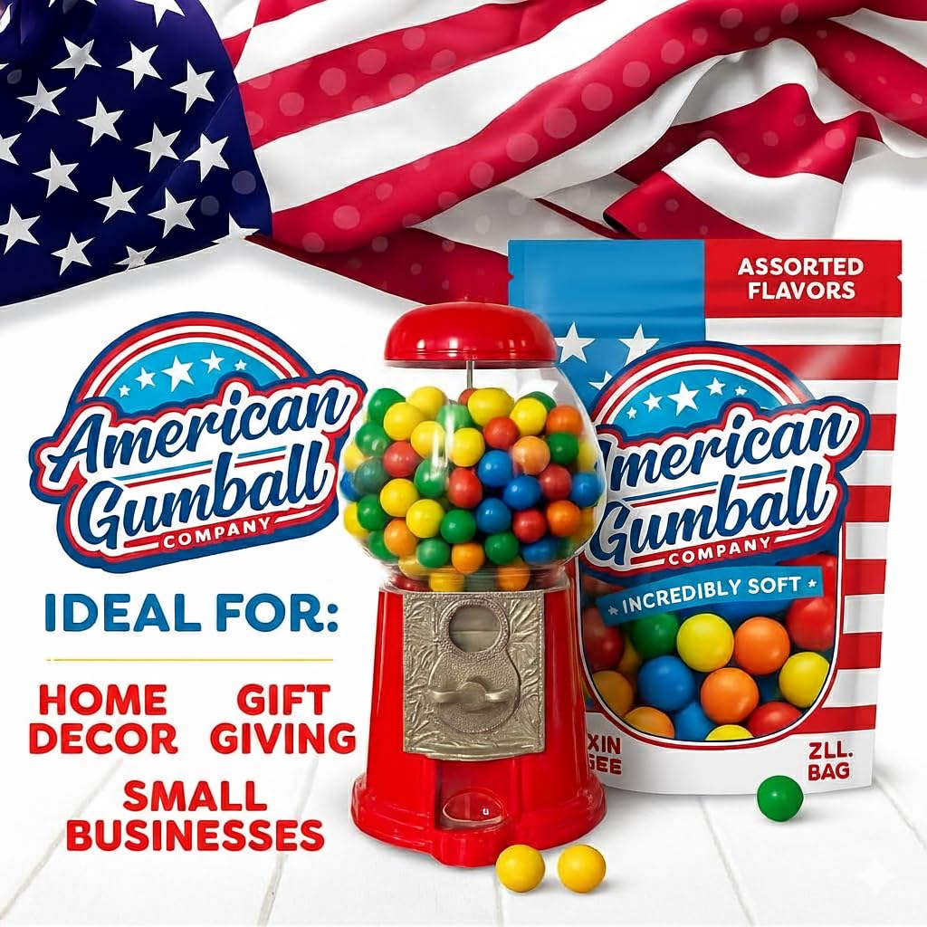 American Gumball Company assorted flavors for variety and appeal.