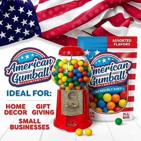 American Gumball Company assorted flavors for variety and appeal.