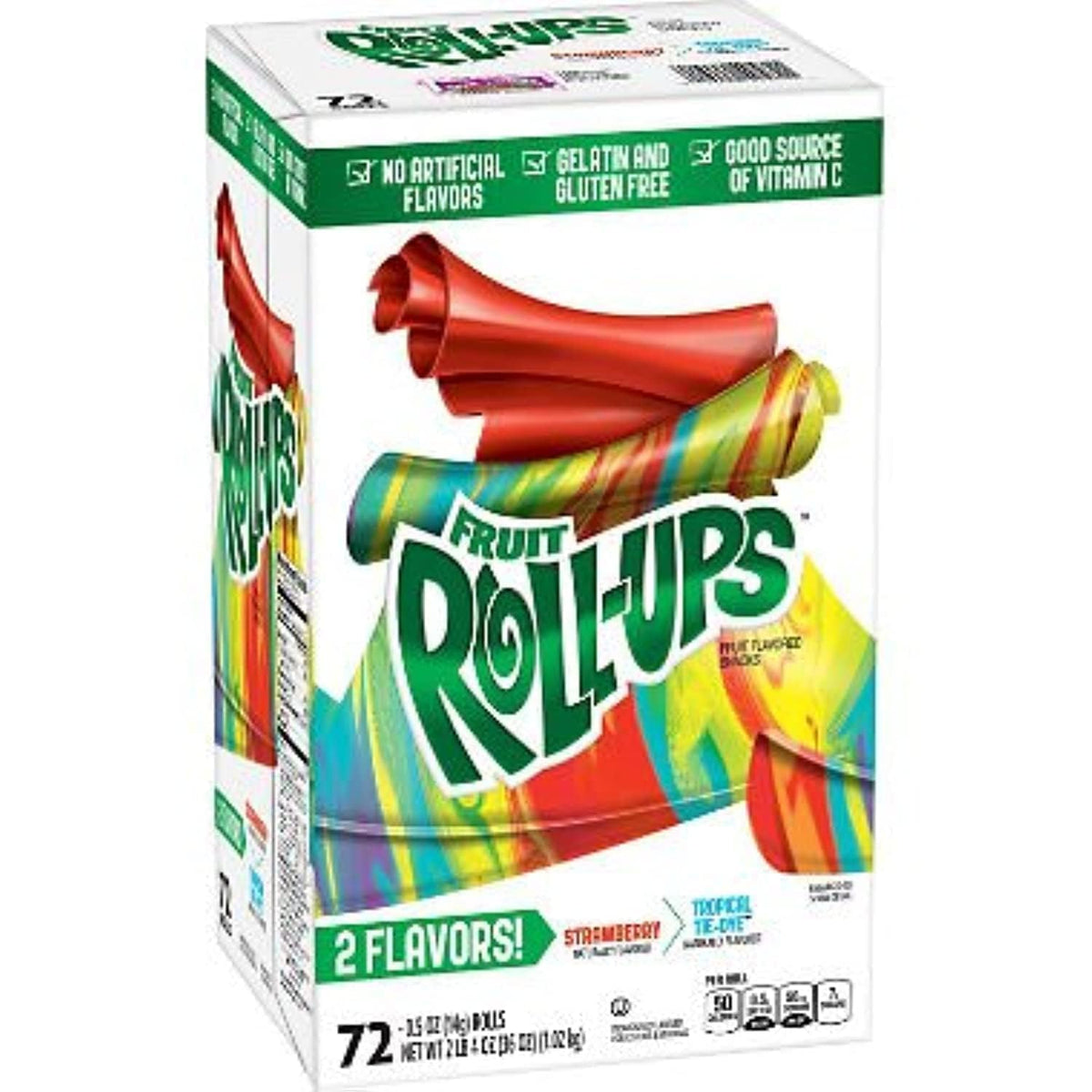 American Standart Blastin' Berry Hot Colors Roll-Ups pack shot, gluten-free snack option.
