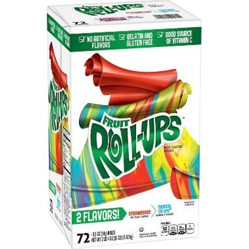 American Standart Blastin' Berry Hot Colors Roll-Ups pack shot, gluten-free snack option.