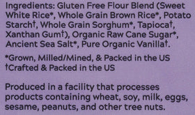 American Table gluten-free crepes stacked with fruit and spread.
