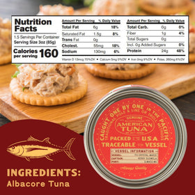 American Tuna on-the-go can for picnics and easy meals