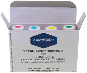 Americolor Leaf Green soft gel paste bottle for vibrant cookies and frostings.