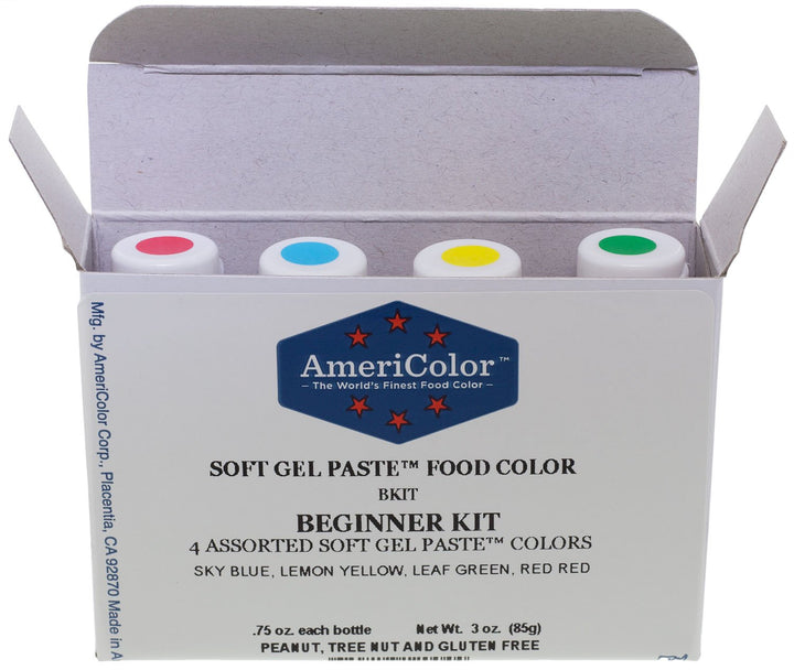 Americolor Leaf Green soft gel paste bottle for vibrant cookies and frostings.