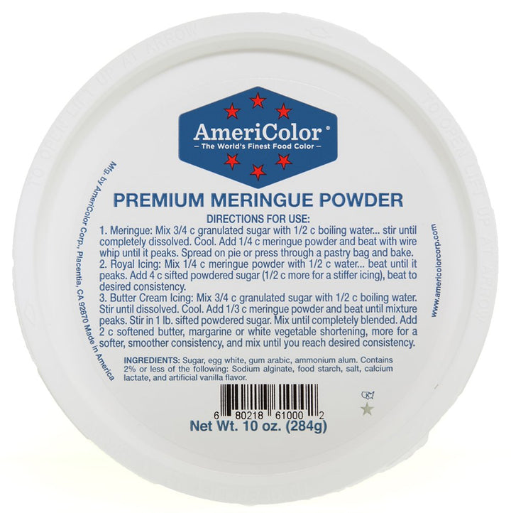 AmeriColor Premium Meringue Powder for fluffy meringue and bright white royal icing