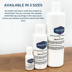 AmeriColor Soft Gel Paste colors delicate icing without breaking texture.
