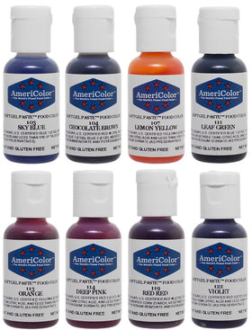 AmeriColor Soft Gel Paste Junior Kit deep pink bottle delivers smooth color with minimal usage