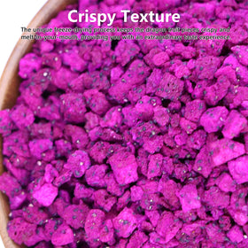 Amilutuo dragon fruit chunks in baked goods for color and flavor.
