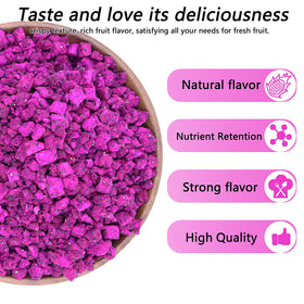 Amilutuo dragon fruit chunks infusing a tropical drink.