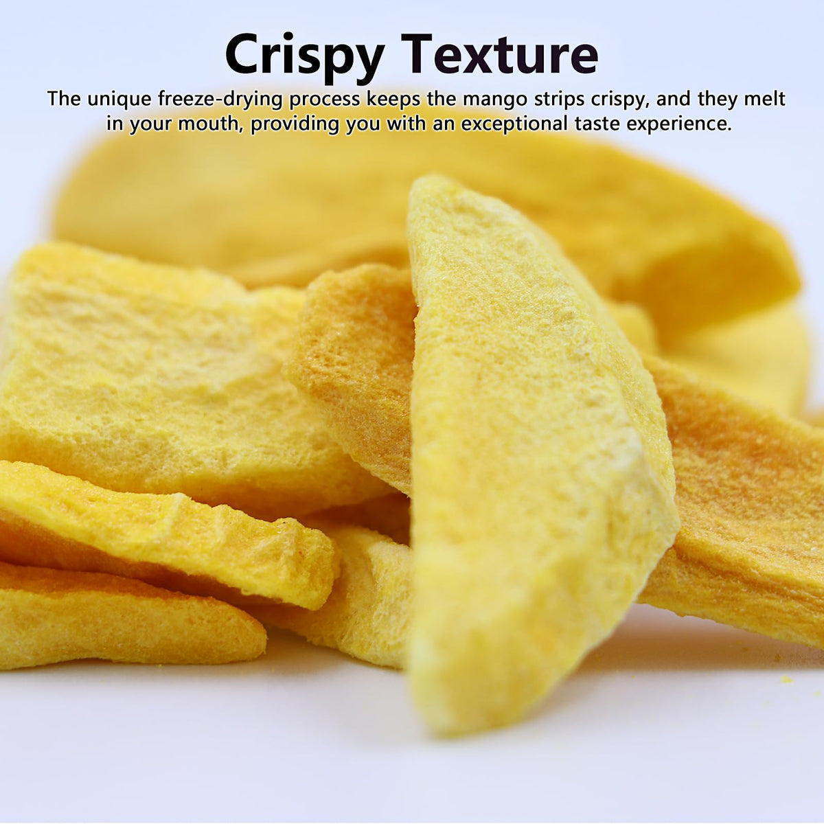 Amilutuo dried mango snack in bowl illustrates versatile topping for yogurt.
