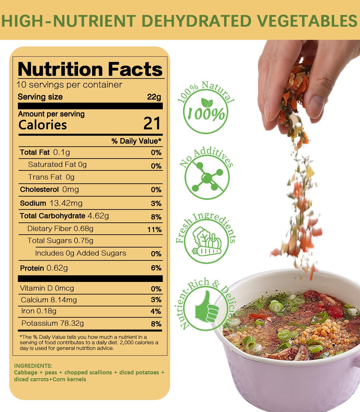 Amilutuo dried ramen toppings carrots-onions: vibrant color and savory depth for any noodle dish.