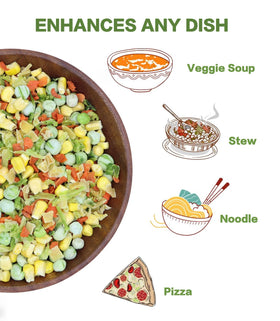 Amilutuo dried ramen toppings dish-ready-bowl: elevates ramen with real vegetables.