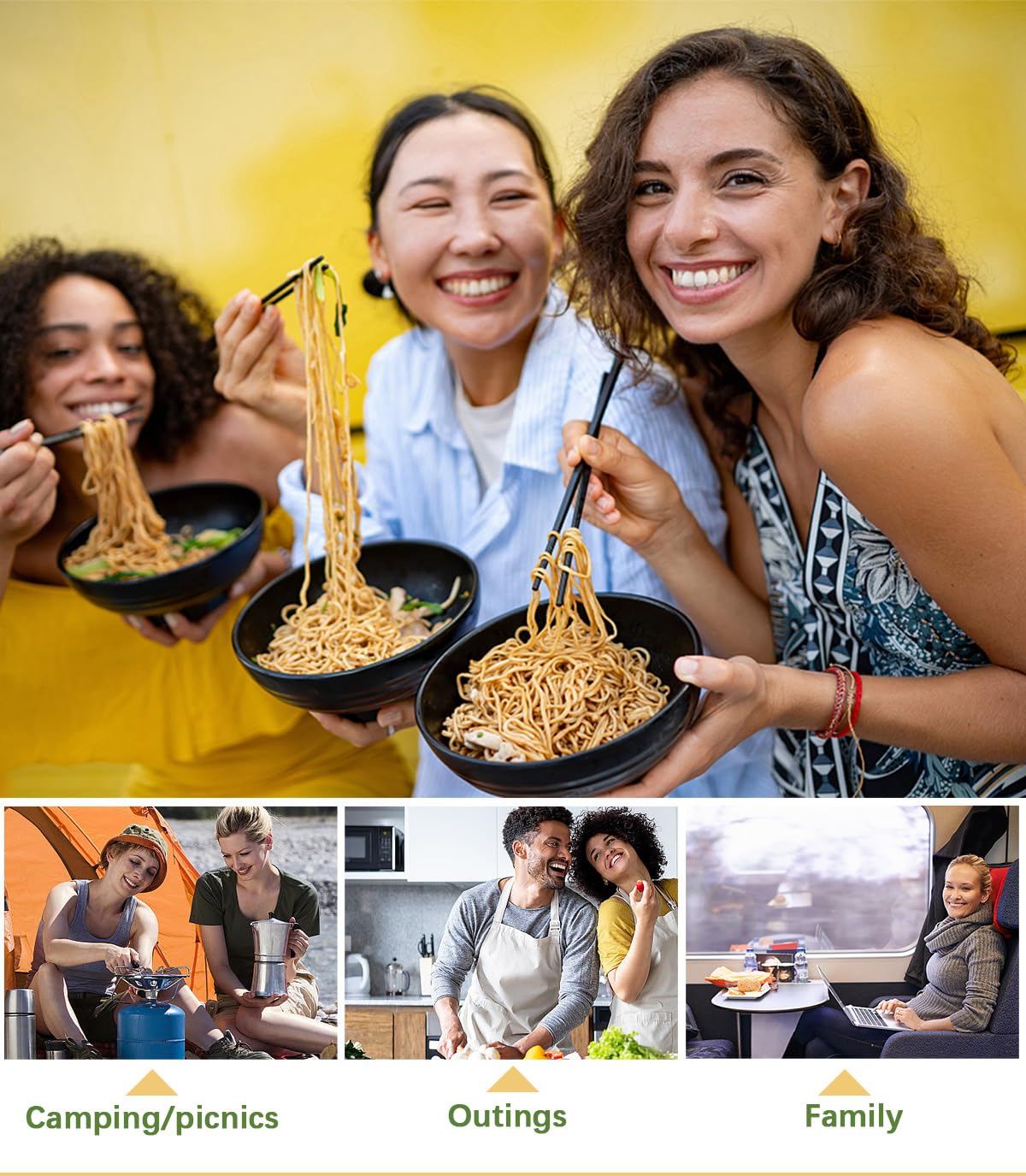 Amilutuo dried ramen toppings outdoor-use-camping: perfect for camping or picnics with minimal prep.