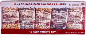 Amish Country Popcorn 10-pack variety gift set for at-home snacking
