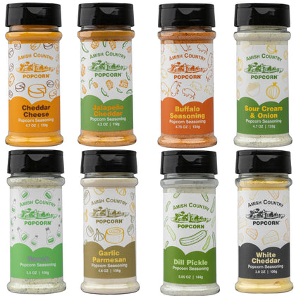 Amish Country Popcorn Buffalo seasoning enhances movie-night popcorn