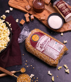 Front view of the 6 lb Amish Country bag in a pantry.