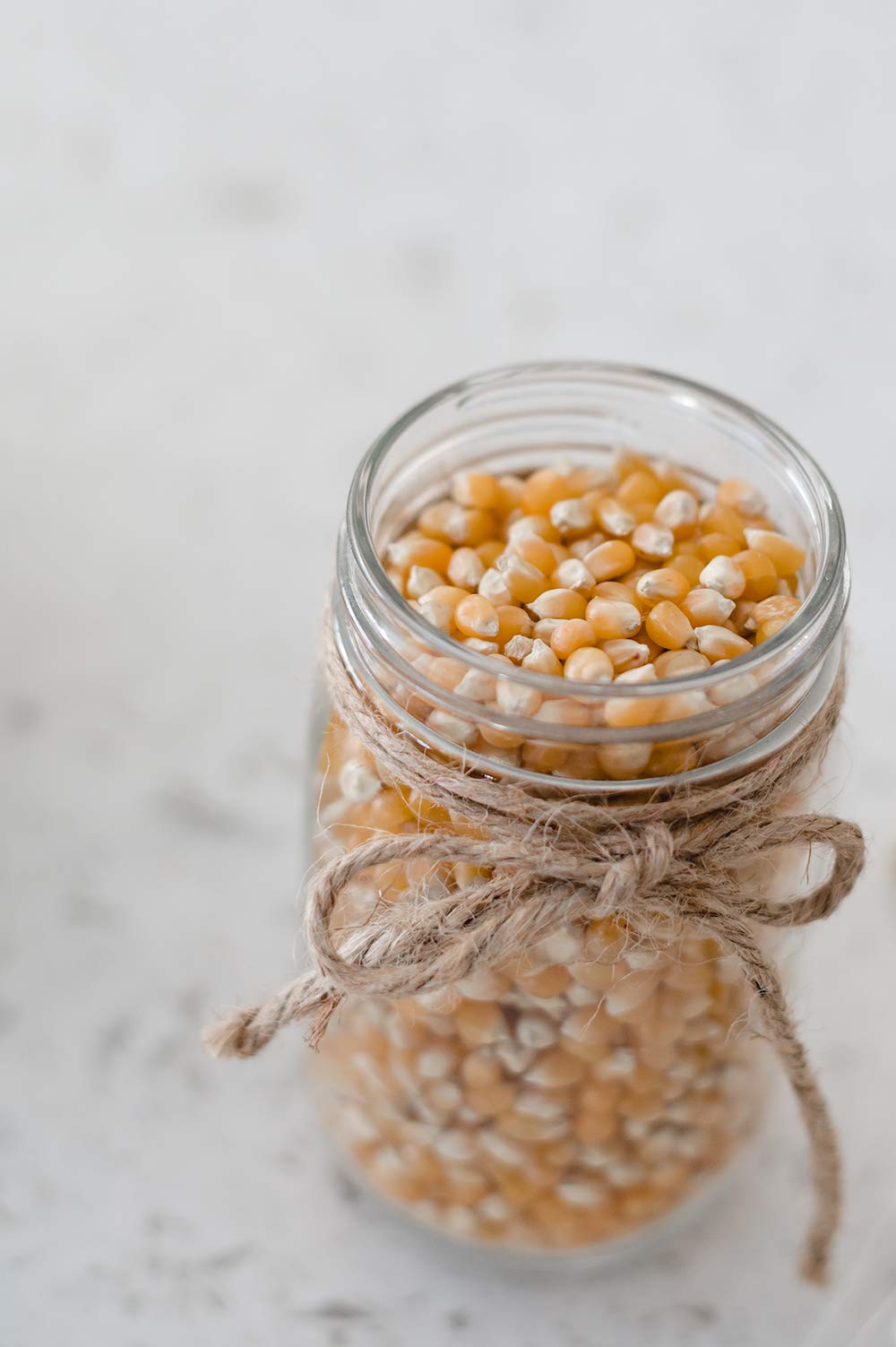 Bag on kitchen counter from Amish Country Popcorn