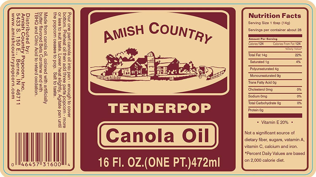 Butter-flavored kernels ready to pop with high-quality canola oil for great flavor.