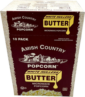 Amish Country Popcorn butter serving in a small bowl for a snack.