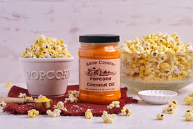 Amish Country Popcorn ButterSalt shaker adds savory topping.