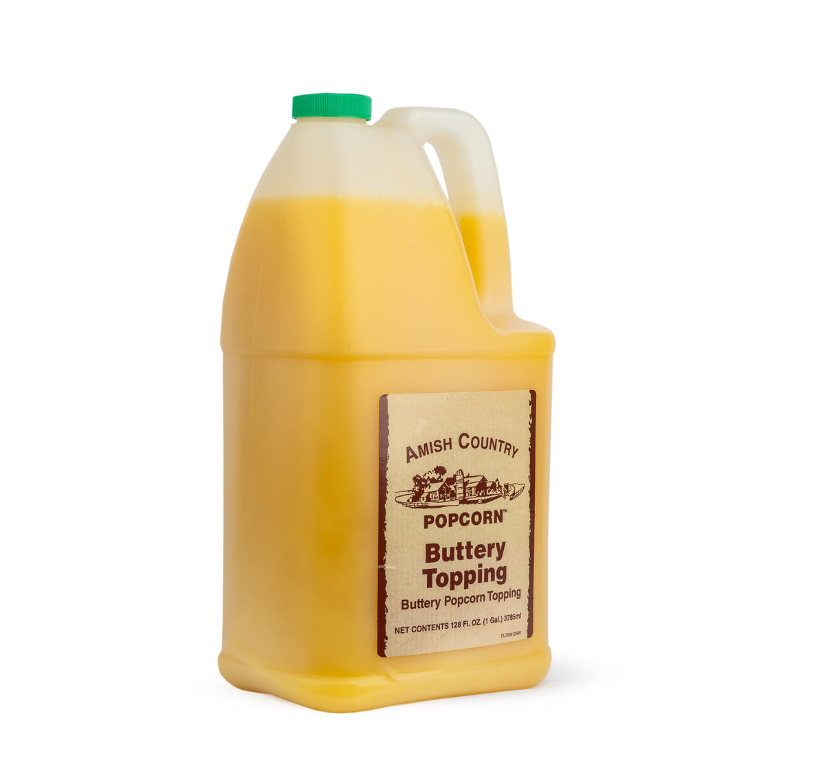 Amish Country Popcorn Buttery Topping bottle pour for easy, even flavor distribution.