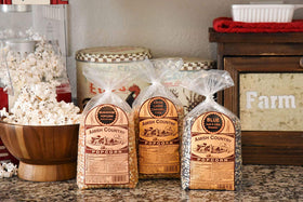 Amish Country Popcorn Extra Large Caramel bag offers rich flavor for movie nights