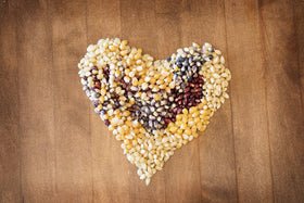 Amish Country Popcorn popping action with fresh kernels