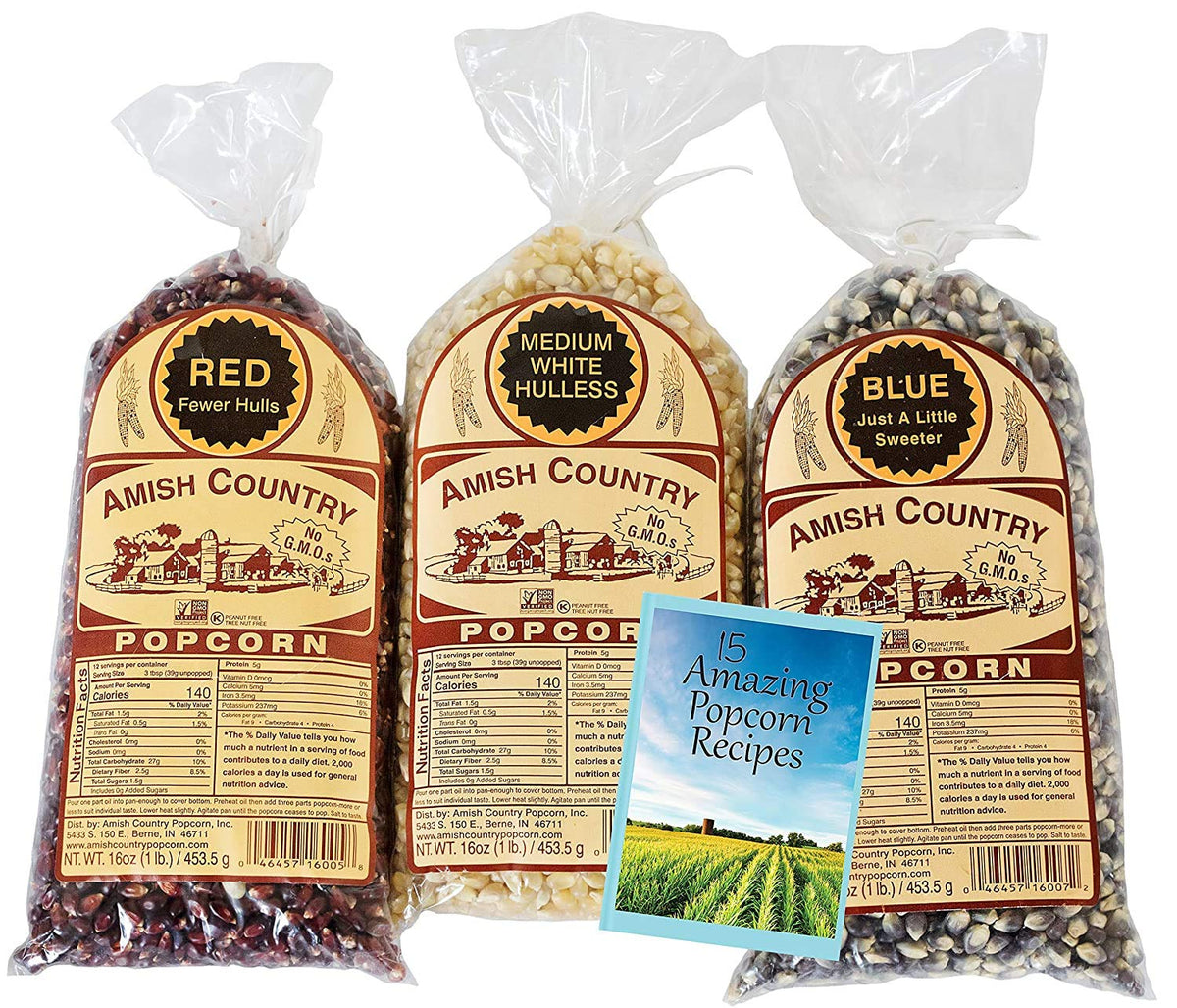 Amish Country Popcorn kitchen scene with bowl for quick snacking.