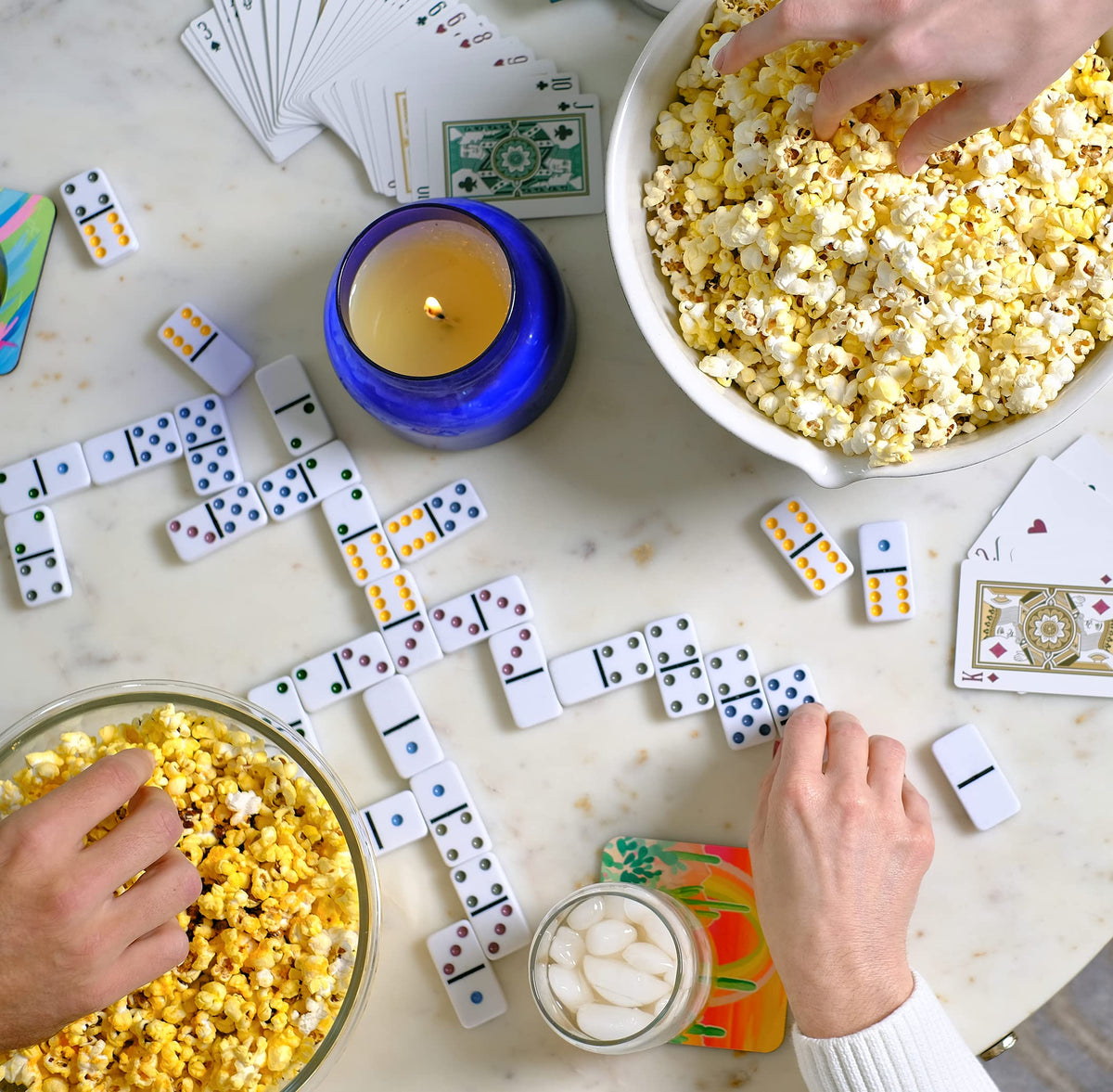 Amish Country Popcorn kitchen setup suggests easy popping at home.