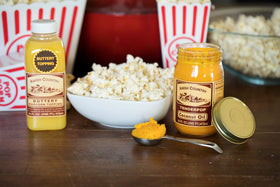 Amish Country Popcorn non GMO gluten free labeling on package