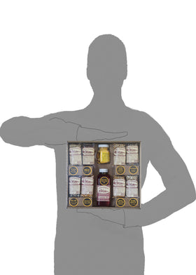 Non-GMO and gluten-free seal on Amish Country Popcorn packaging