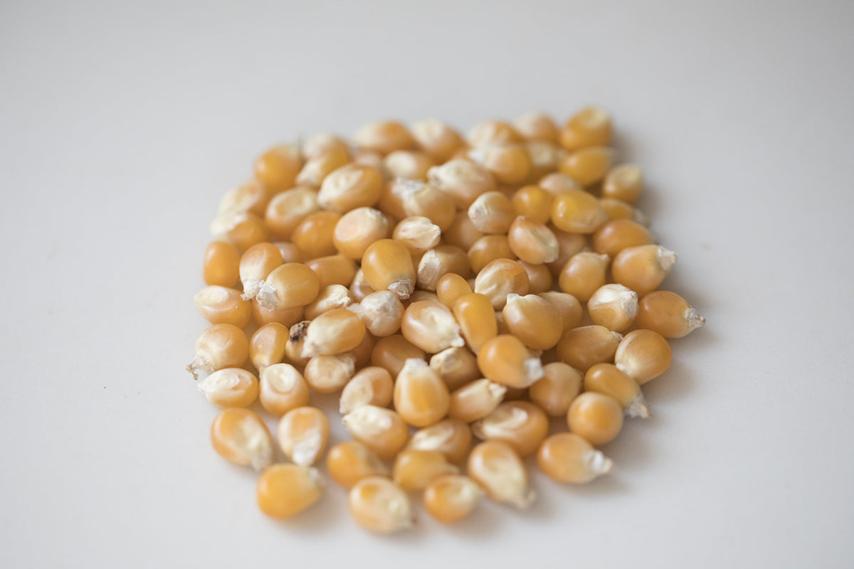 Amish Country Popcorn non-GMO label emphasizes clean ingredients
