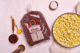 Amish Country Popcorn open bag ready for popping and tasting.
