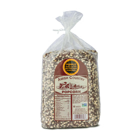 Amish Country Popcorn purple kernels 6lb bag pack-shot highlighting premium quality.