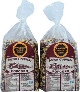 Amish Country Popcorn rainbow kernels bag ready to pop for a colorful snack