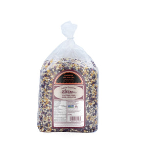 Amish Country Popcorn Rainbow kernels in bag offer vibrant colors and versatile snack options.
