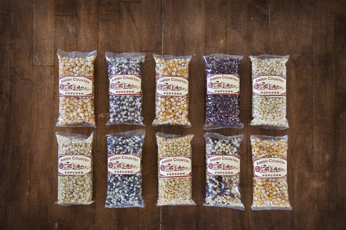 Amish Country Popcorn red kernel with bold popping and color