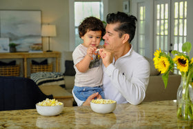 Amish Country Popcorn storage container — keeps kernels fresh in a cool, dry place.