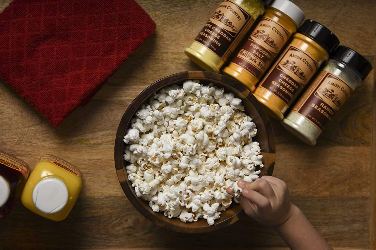 Amish Country Popcorn storage guidance for cool, dry places