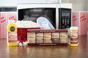 Amish Country Popcorn storage container helps keep freshness