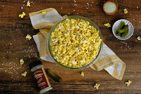 Amish Country Popcorn stored in a glass jar for long-lasting freshness