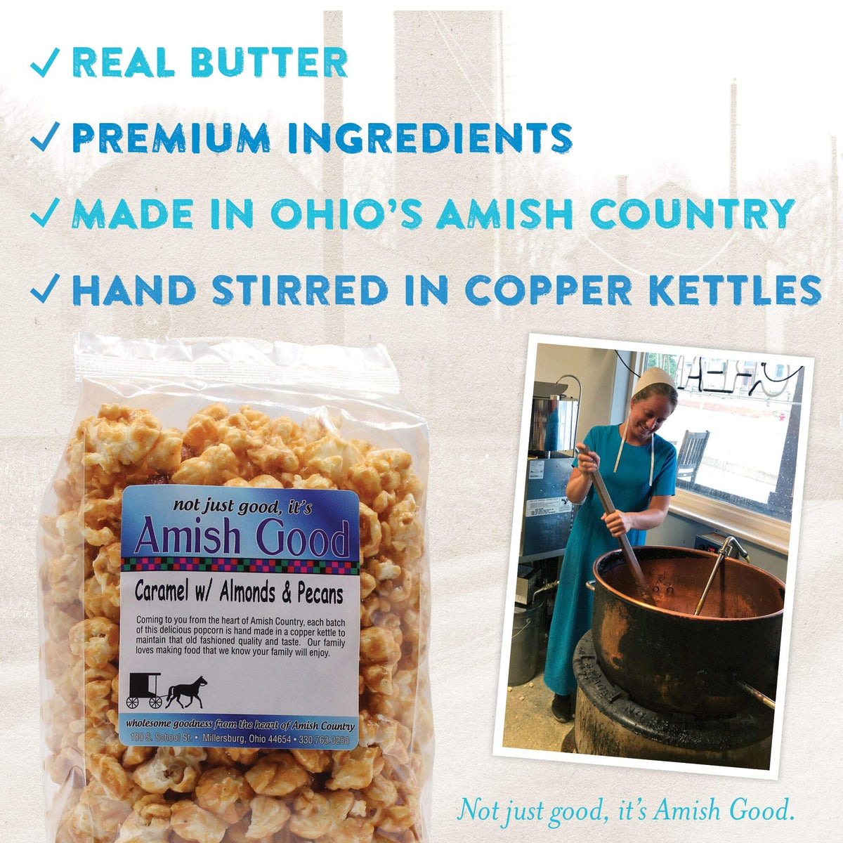 Amish Good gift box packaging ready for gifting or party favors