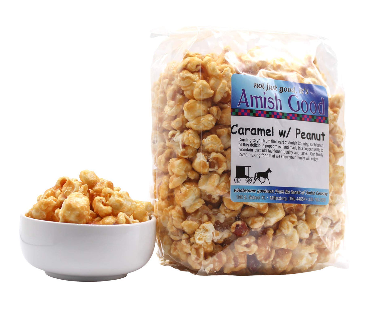 Amish Good Real Butter Coconut Oil Popcorn—creamy richness enhances every bite.