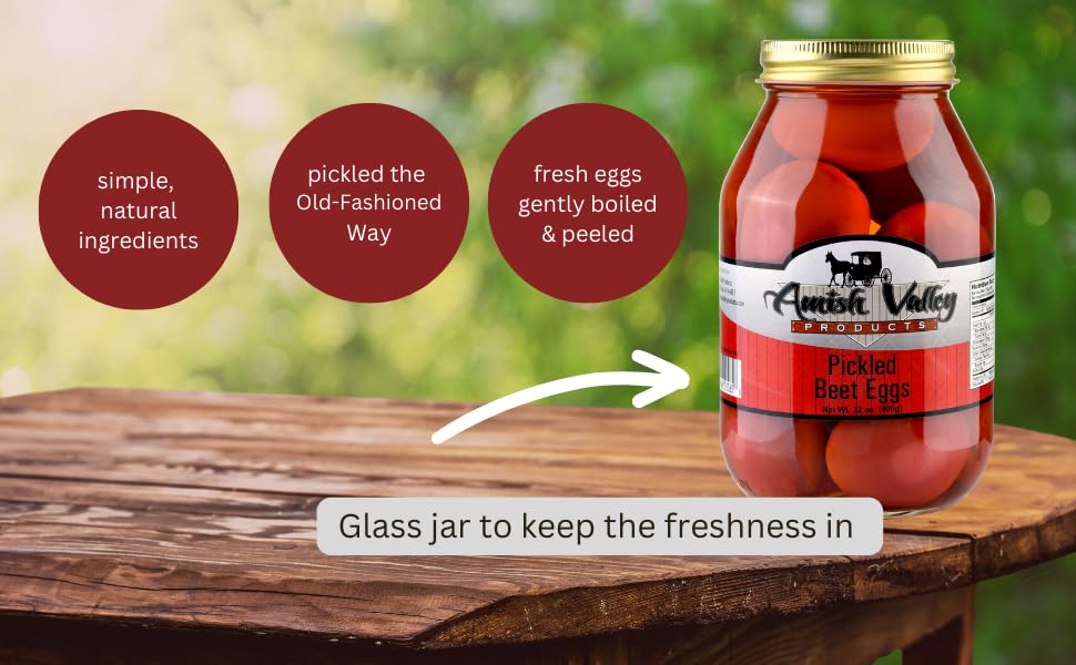 Amish Valley Pickled Eggs at Church Meals provide a traditional side