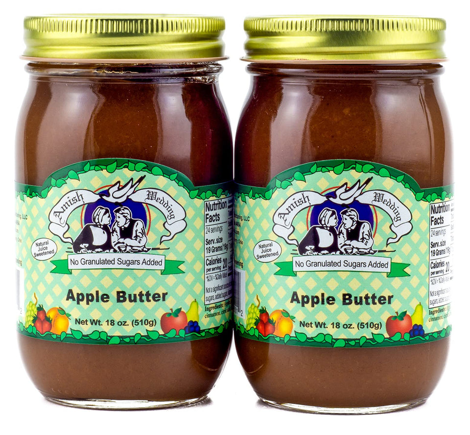 Amish Wedding Apple Butter 2-pack for convenient breakfasts and snacks