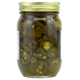 Amish Wedding Candied Jalapenos on burger with vibrant glaze.